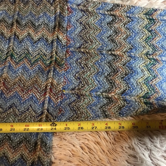 🚍VTG chevron print acrylic oversized sweater - Picture 5 of 8